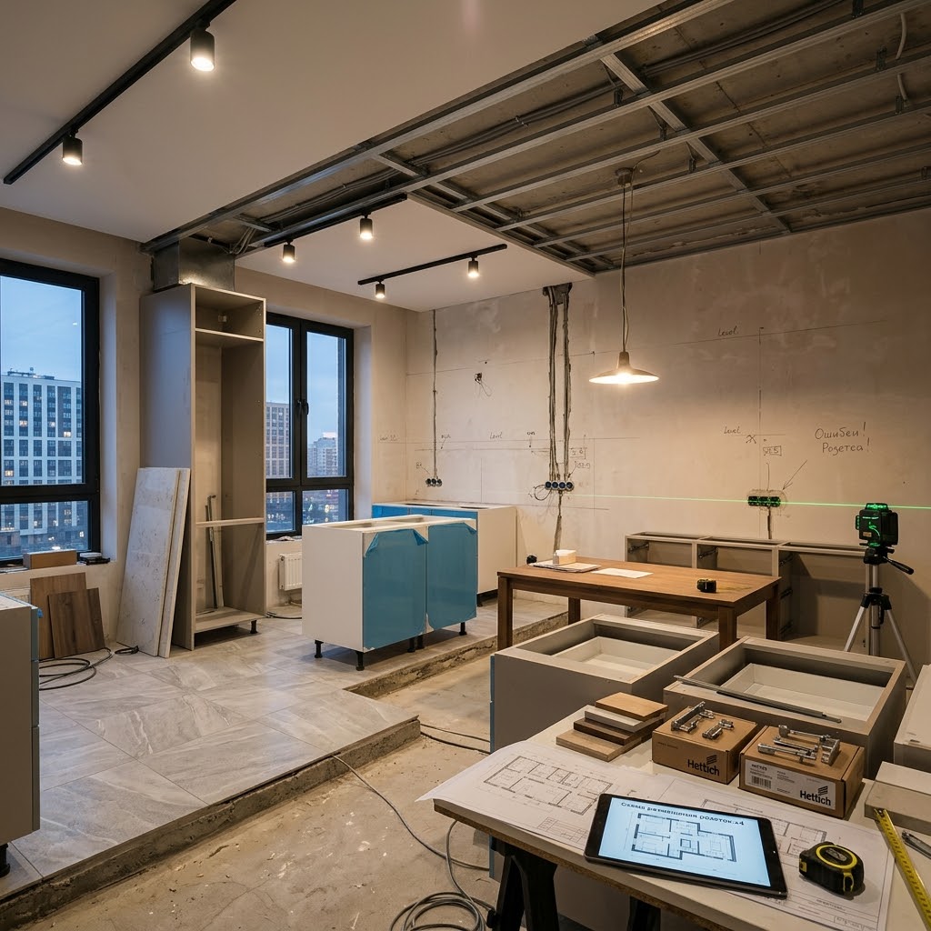 Типичные ошибки при заказе мебели в новостройку: что учесть до стяжки, плитки и натяжного потолка